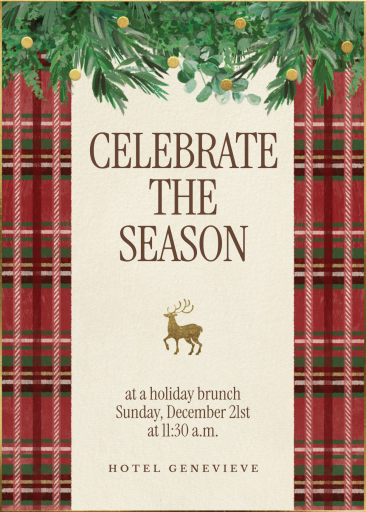 Holiday Lodge - Holiday Party Invitation by Paperless Post