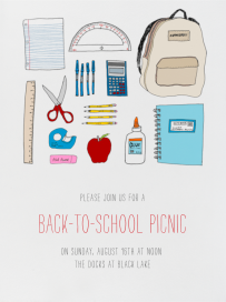 Back 2 School Supplies - School Event Invitation by Paperless Post