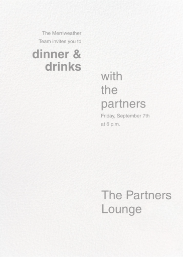 Open Spaces - Business Dinner Invitation by Paperless Post