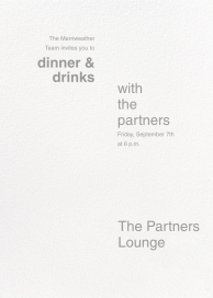 Open Spaces - Business Dinner Invitation by Paperless Post