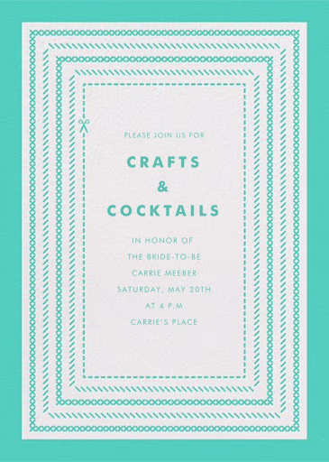 She's Crafty - Bridal Shower Invitation by Paperless Post
