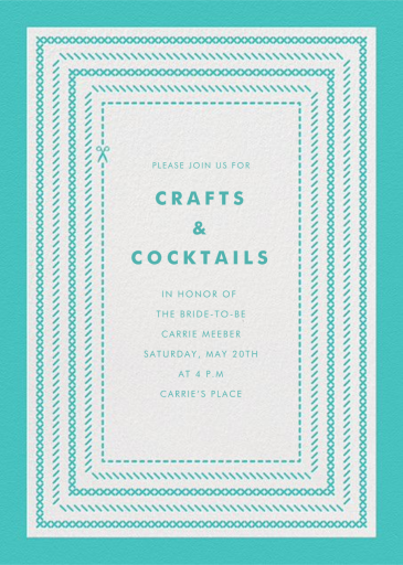 She's Crafty - Get-Together Invitation by Paperless Post