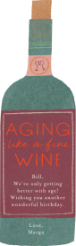 Fine Wine Cutout - Birthday Card by Maisy Summer