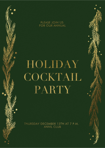 Festive Winter Pine - Business Event Invitation by Paperless Post