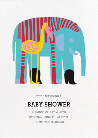 Karkuteilla - Baby Shower Invitation by Marimekko
