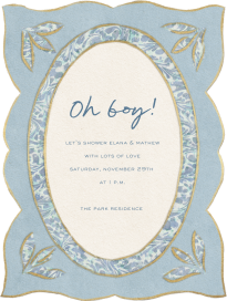 Ornate Pendant - Baby Shower Invitation by Fin Fellowes