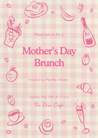 Rosy Gingham - Mother's Day Invitation by Paperless Post