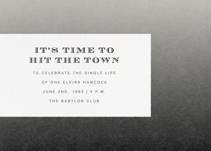 Gradient Edges - Bachelorette Party Invitation by Paperless Post