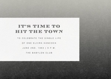 Gradient Edges - Bachelorette Party Invitation by Paperless Post