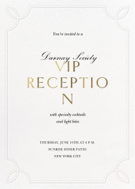 Embossed Border - Corporate Reception Invitation by Paperless Post