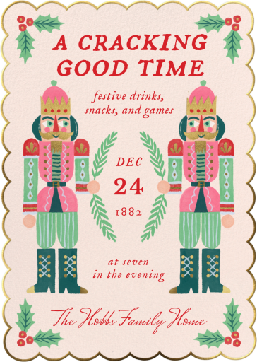 Nutcracker Holiday Invitation