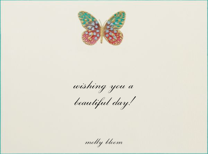 Hand Painted Butterfly Stationery - Stationery by Bernard Maisner