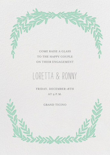 Laurel in Love - Engagement Party Invitation by Mr. Boddington's Studio