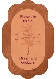 Art Deco Palm Tree - Cocktail Party Invitation by Jungalow