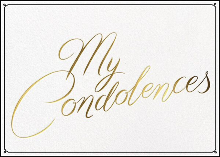 Condolences - Greeting Card by Paperless Post