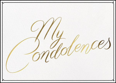 Condolences - Greeting Card by Paperless Post