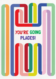 Rainbow Piping - Graduation Card by Hartland Cards