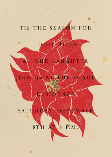 Single Poinsettia by Paperless Post