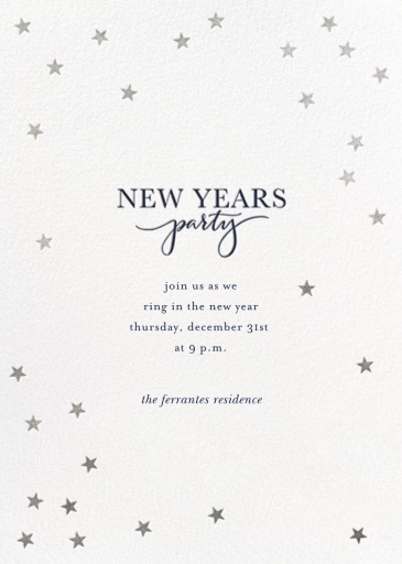 Starry Holidays - Invitation by Sugar Paper