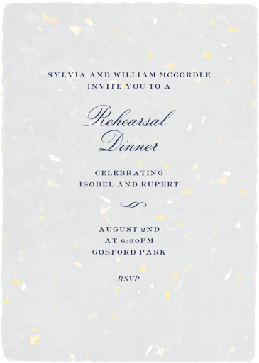 Glint of Gold - Rehearsal Dinner Invitation by Paperless Post
