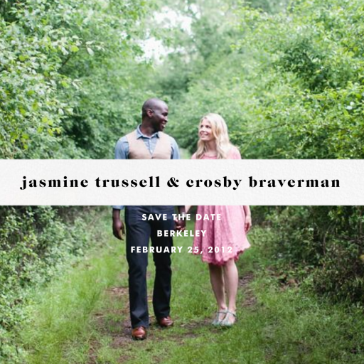 Center Text Strip - Save the Date by Paperless Post