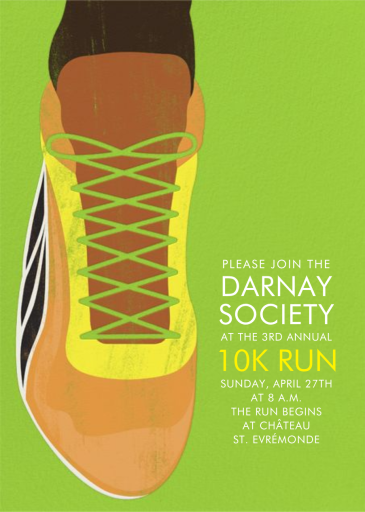 Track Shoe - Business Invitation by Paperless Post