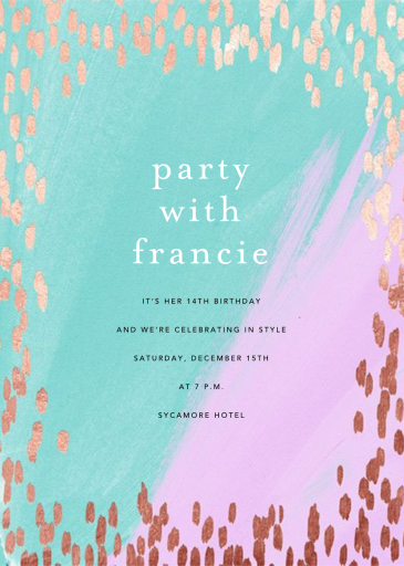 Dappled - Birthday Invitation by Ashley G