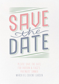 Folksy Save The Date by Crate & Barrel