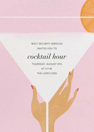 Extra Dry - Cocktail Party Invitation by Paperless Post