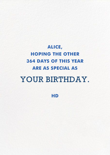 Happy Happy Happy - Jonathan Adler - Birthday Card by Jonathan Adler - Back