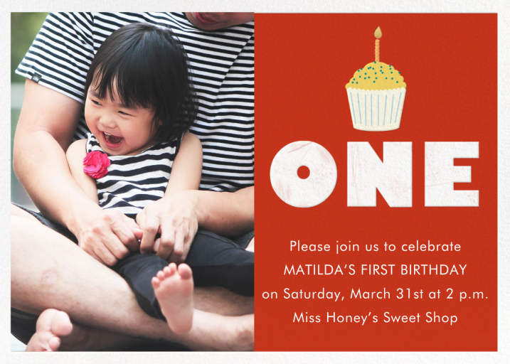 Cupcake First Birthday - Birthday Invitation by Paper Source