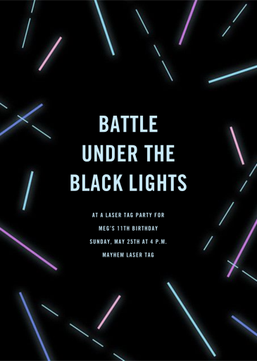 Ultra Light Beams - Birthday Invitation by Paperless Post - Back