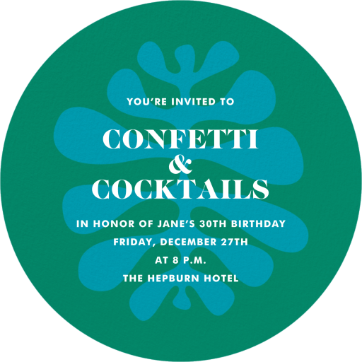 Maldives - Birthday Invitation by Jonathan Adler