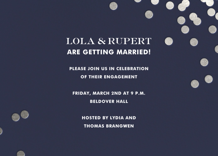Confetti kate spade new york - Engagement Party Invitation by kate spade new york