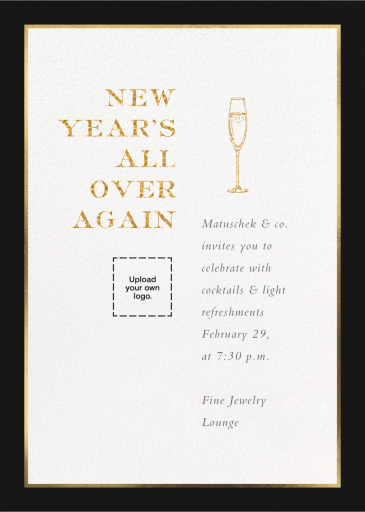 Oro (Tall) - Corporate Reception Invitation by Paperless Post