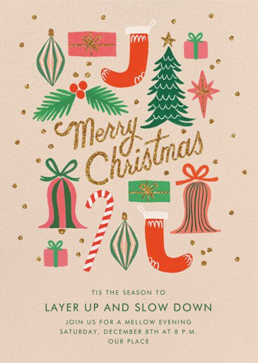 Christmas Spirit - Christmas Party Invitation by Rifle Paper Co.