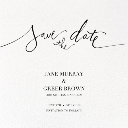 Save the Date Handwritten - Party Invitation by Linda and Harriett