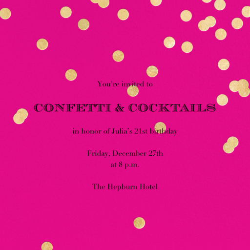 KS Come Celebrate - Birthday Invitation by kate spade new york