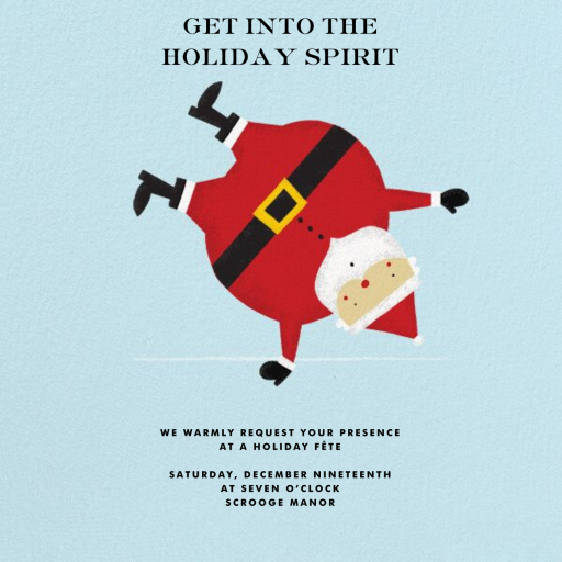 Cartwheelin’ Clause - Christmas Party Invitation by Paperless Post