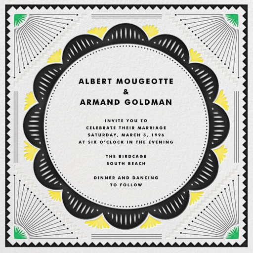 Santa Fe Border (Invitation) by The Indigo Bunting