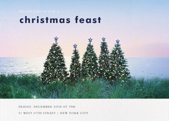 Christmas Trees - Christmas Party Invitation by Gray Malin
