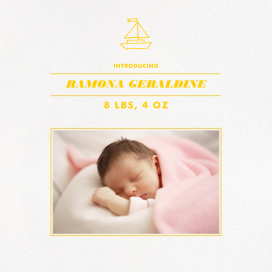 Square Centered - Greeting Card by Paperless Post