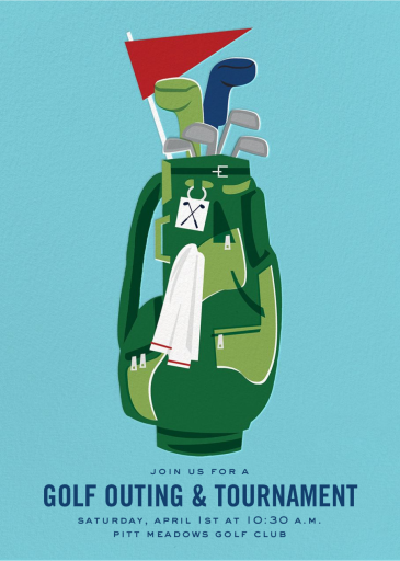 Golf Goat - Sports Invitation by Cheree Berry Paper & Design