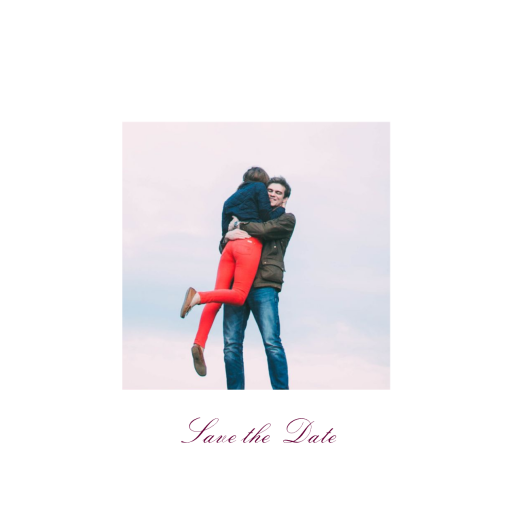 Falling Poppies II (Photo Save the Date) - Save the Date by Oscar de la Renta