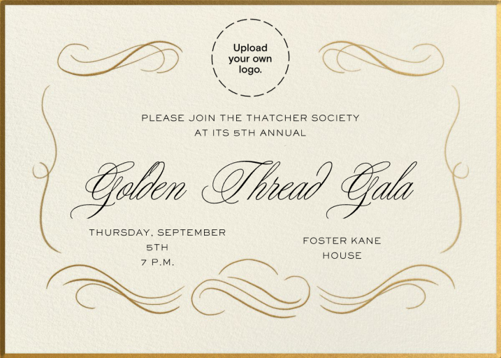 Grand Swirls - Gala Invitation by Paperless Post