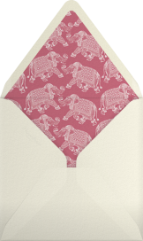 Engraved Elephant - Bernard Maisner Envelope