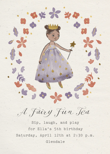 Fairy Princess - Birthday Invitation by Merrilee Liddiard