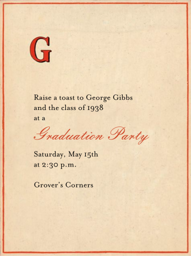 Red Letter by John Derian - Back