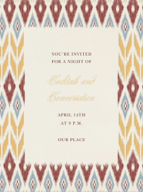 Ikat - Cocktail Party Invitation by Paperless Post