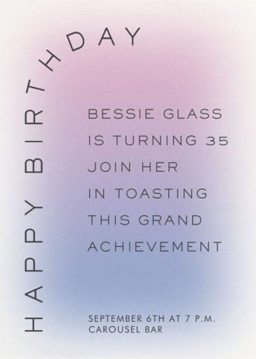 Warm Haze - Birthday Invitation by Paperless Post